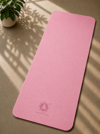 Vedam 6mm TPE Material Yoga and Exercise Mat (Pink)