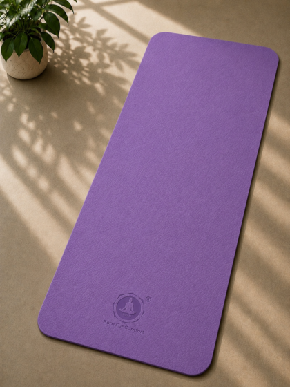 Vedam 6mm TPE Material Yoga and Exercise Mat (Purple)