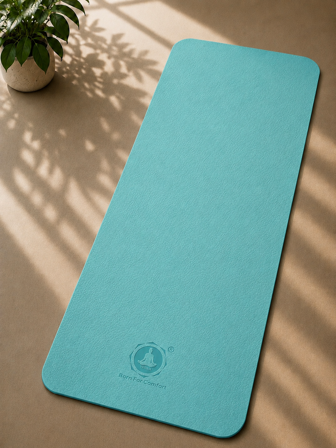 Vedam 6mm TPE Material Yoga and Exercise Mat (Blue)