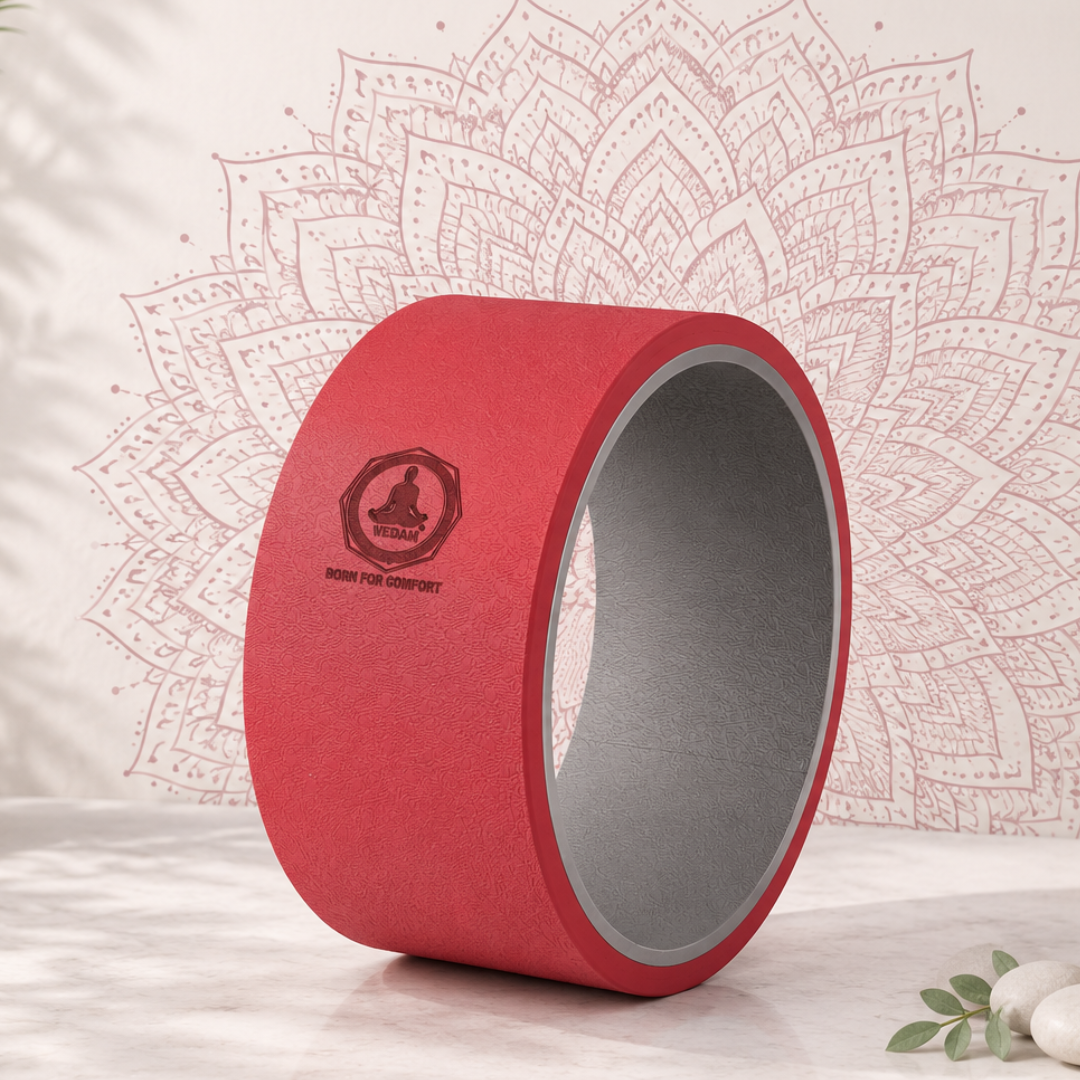 Vedam Yoga Wheel 13 x 6.5 in (Red)