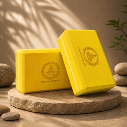 Vedam Yoga Block Set of 2 (Yellow)