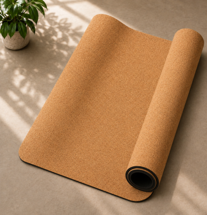 Vedam Cork Yoga Mat | Non-Slip Eco Rubber Base