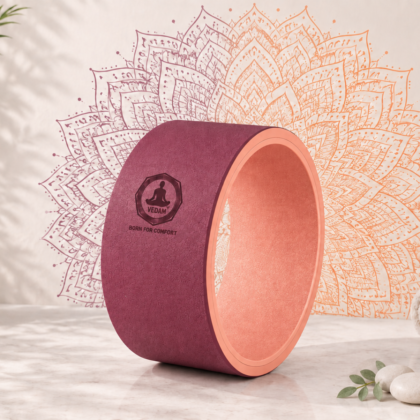 Vedam Yoga Wheel 13 x 6.5 in (Wine)